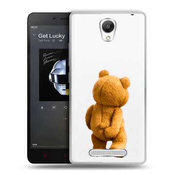 Силиконовый чехол на Xiaomi RedMi Note 2 с принтом Медведь