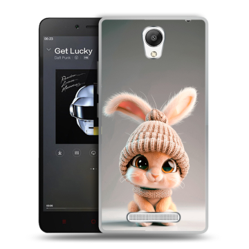 Силиконовый чехол на Xiaomi RedMi Note 2 с принтом Кролик Силиконовый чехол на Xiaomi RedMi Note 2 с принтом Кролик