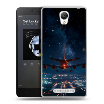 Силиконовый чехол на Xiaomi RedMi Note 2 с принтом самолет Силиконовый чехол на Xiaomi RedMi Note 2 с принтом самолет