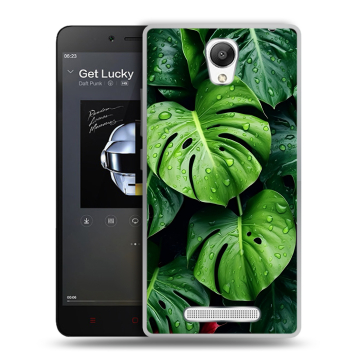 Силиконовый чехол на Xiaomi RedMi Note 2 с принтом Листья Силиконовый чехол на Xiaomi RedMi Note 2 с принтом Листья