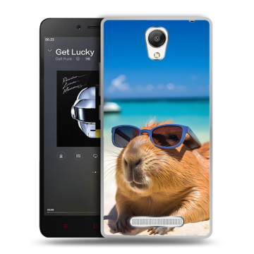 Силиконовый чехол на Xiaomi RedMi Note 2 с принтом Капибара