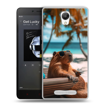 Силиконовый чехол на Xiaomi RedMi Note 2 с принтом Капибара