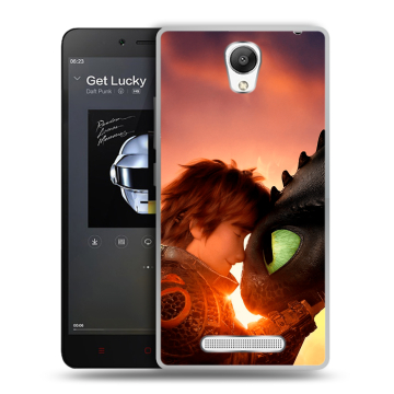 Силиконовый чехол на Xiaomi RedMi Note 2 с принтом Как приручить дракона Силиконовый чехол на Xiaomi RedMi Note 2 с принтом Как приручить дракона