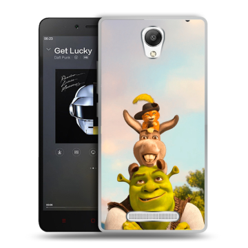 Силиконовый чехол на Xiaomi RedMi Note 2 с принтом Шрек Shrek Силиконовый чехол на Xiaomi RedMi Note 2 с принтом Шрек Shrek