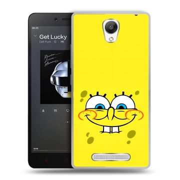 Силиконовый чехол на Xiaomi RedMi Note 2 с принтом спанчбоб спанч боб