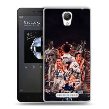 Силиконовый чехол на Xiaomi RedMi Note 2 с принтом Реал Роналдо Real Ronaldo