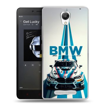 Силиконовый чехол на Xiaomi RedMi Note 2 с принтом БМВ BMW