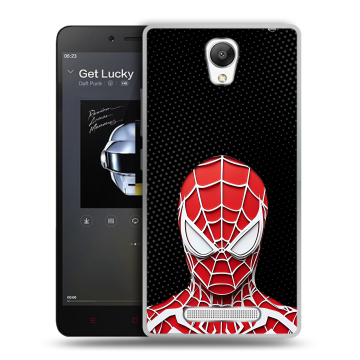 Силиконовый чехол на Xiaomi RedMi Note 2 с принтом человек паук spiderman Силиконовый чехол на Xiaomi RedMi Note 2 с принтом человек паук spiderman