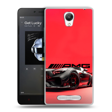 Силиконовый чехол на Xiaomi RedMi Note 2 с принтом Мерседес Mercedes AMG Силиконовый чехол на Xiaomi RedMi Note 2 с принтом Мерседес Mercedes AMG