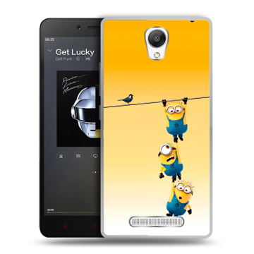 Силиконовый чехол на Xiaomi RedMi Note 2 с принтом Миньоны