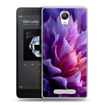 Силиконовый чехол на Xiaomi RedMi Note 2 с принтом женский цветы
