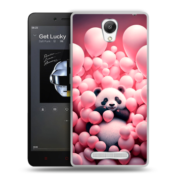 Силиконовый чехол на Xiaomi RedMi Note 2 с принтом Панда Силиконовый чехол на Xiaomi RedMi Note 2 с принтом Панда