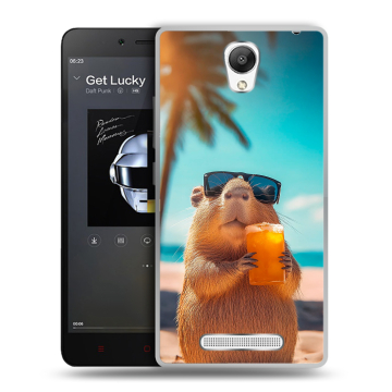 Силиконовый чехол на Xiaomi RedMi Note 2 с принтом Капибара