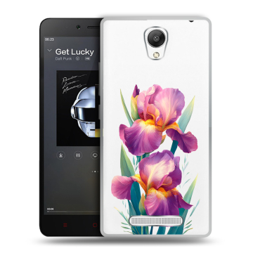Силиконовый чехол на Xiaomi RedMi Note 2 с принтом Цветы орхидеи Силиконовый чехол на Xiaomi RedMi Note 2 с принтом Цветы орхидеи
