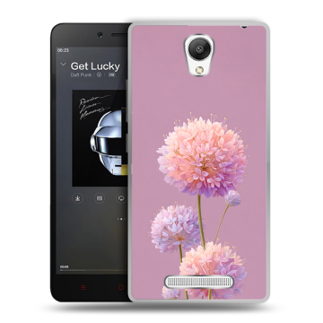 Силиконовый чехол на Xiaomi RedMi Note 2 с принтом Цветы Силиконовый чехол на Xiaomi RedMi Note 2 с принтом Цветы