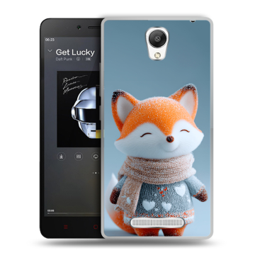 Силиконовый чехол на Xiaomi RedMi Note 2 с принтом Лиса Силиконовый чехол на Xiaomi RedMi Note 2 с принтом Лиса