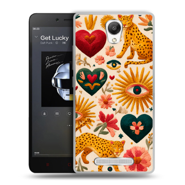 Силиконовый чехол на Xiaomi RedMi Note 2 с принтом Модный принт Силиконовый чехол на Xiaomi RedMi Note 2 с принтом Модный принт