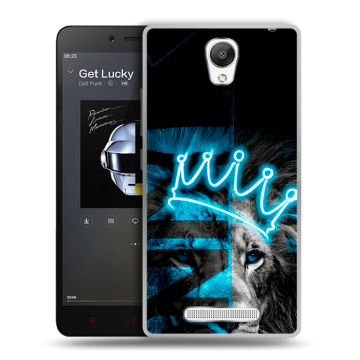 Силиконовый чехол на Xiaomi RedMi Note 2 с принтом Король лев Силиконовый чехол на Xiaomi RedMi Note 2 с принтом Король лев