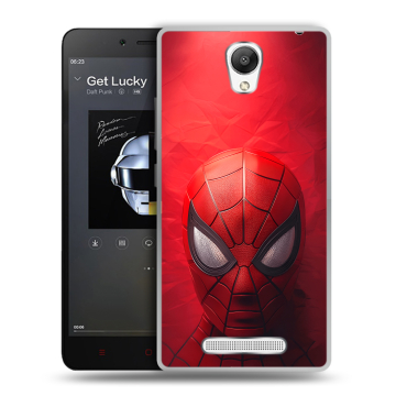 Силиконовый чехол на Xiaomi RedMi Note 2 с принтом Spiderman Человек паук