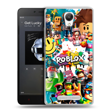 Силиконовый чехол на Xiaomi RedMi Note 2 с принтом Roblox Роблокс Силиконовый чехол на Xiaomi RedMi Note 2 с принтом Roblox Роблокс