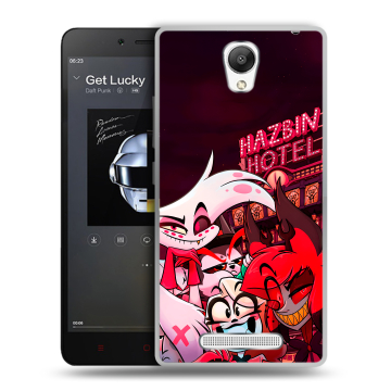 Силиконовый чехол на Xiaomi RedMi Note 2 с принтом Hazbin Hotel Отель Хазбин Силиконовый чехол на Xiaomi RedMi Note 2 с принтом Hazbin Hotel Отель Хазбин