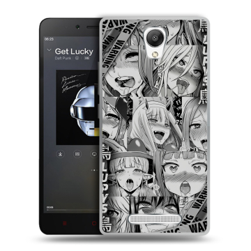 Силиконовый чехол на Xiaomi RedMi Note 2 с принтом Ahegao Ахегао Аниме Силиконовый чехол на Xiaomi RedMi Note 2 с принтом Ahegao Ахегао Аниме