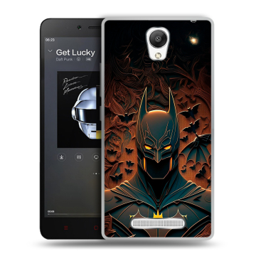 Силиконовый чехол на Xiaomi RedMi Note 2 с принтом Batman Бэтмен Силиконовый чехол на Xiaomi RedMi Note 2 с принтом Batman Бэтмен