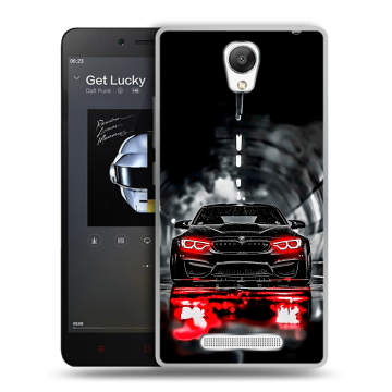 Силиконовый чехол на Xiaomi RedMi Note 2 с принтом BMW БМВ Силиконовый чехол на Xiaomi RedMi Note 2 с принтом BMW БМВ