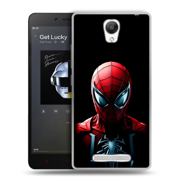 Силиконовый чехол на Xiaomi RedMi Note 2 с принтом Spiderman Человек паук