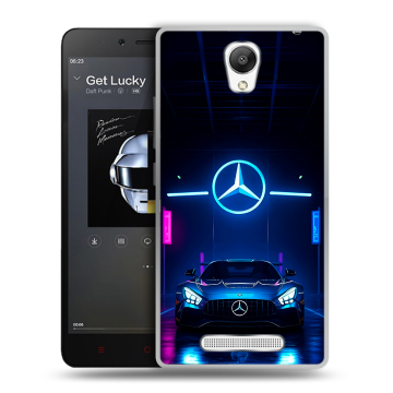 Силиконовый чехол на Xiaomi RedMi Note 2 с принтом Mercedes Мерседес