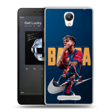 Силиконовый чехол на Xiaomi RedMi Note 2 с принтом Барселона Barca Yamal 