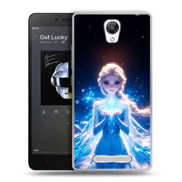 Силиконовый чехол на Xiaomi RedMi Note 2 с принтом Холодное сердце Frozen