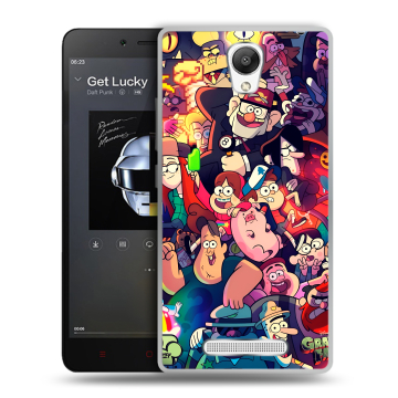 Силиконовый чехол на Xiaomi RedMi Note 2 с принтом Gravity Falls Гравити Фолз