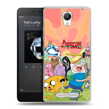 Силиконовый чехол на Xiaomi RedMi Note 2 с принтом Adventure time Время приключений Силиконовый чехол на Xiaomi RedMi Note 2 с принтом Adventure time Время приключений