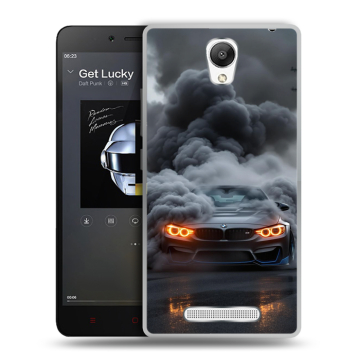 Силиконовый чехол на Xiaomi RedMi Note 2 с принтом BMW БМВ Силиконовый чехол на Xiaomi RedMi Note 2 с принтом BMW БМВ