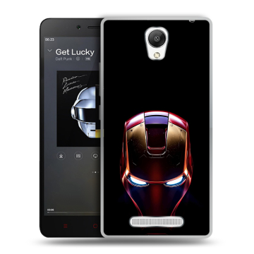 Силиконовый чехол на Xiaomi RedMi Note 2 с принтом IronMan Железный человек