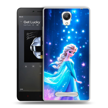 Силиконовый чехол на Xiaomi RedMi Note 2 с принтом Холодное сердце Frozen