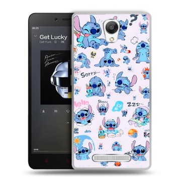 Силиконовый чехол на Xiaomi RedMi Note 2 с принтом Лило и Стич