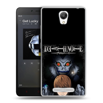 Силиконовый чехол на Xiaomi RedMi Note 2 с принтом Death note Тетрадь смерти Силиконовый чехол на Xiaomi RedMi Note 2 с принтом Death note Тетрадь смерти
