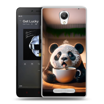 Силиконовый чехол на Xiaomi RedMi Note 2 с принтом смешная панда Силиконовый чехол на Xiaomi RedMi Note 2 с принтом смешная панда
