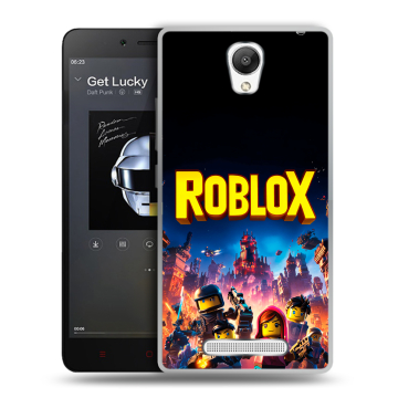 Силиконовый чехол на Xiaomi RedMi Note 2 с принтом Roblox Роблокс
