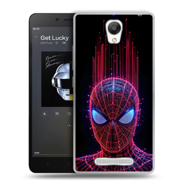 Силиконовый чехол на Xiaomi RedMi Note 2 с принтом Spiderman Человек паук
