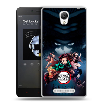 Силиконовый чехол на Xiaomi RedMi Note 2 с принтом Demon Slayer Клинок рассекающий демонов Силиконовый чехол на Xiaomi RedMi Note 2 с принтом Demon Slayer Клинок рассекающий демонов