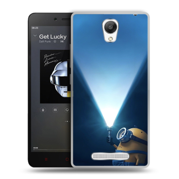 Силиконовый чехол на Xiaomi RedMi Note 2 с принтом Миньоны