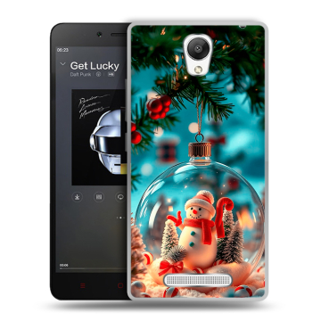 Силиконовый чехол на Xiaomi RedMi Note 2 с принтом Новый год Силиконовый чехол на Xiaomi RedMi Note 2 с принтом Новый год