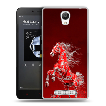 Силиконовый чехол на Xiaomi RedMi Note 2 с принтом Новый год Силиконовый чехол на Xiaomi RedMi Note 2 с принтом Новый год