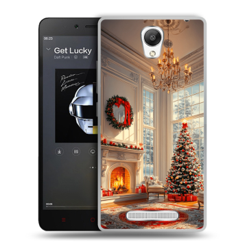 Силиконовый чехол на Xiaomi RedMi Note 2 с принтом Новый год Силиконовый чехол на Xiaomi RedMi Note 2 с принтом Новый год