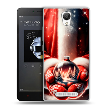 Силиконовый чехол на Xiaomi RedMi Note 2 с принтом Новый год Силиконовый чехол на Xiaomi RedMi Note 2 с принтом Новый год