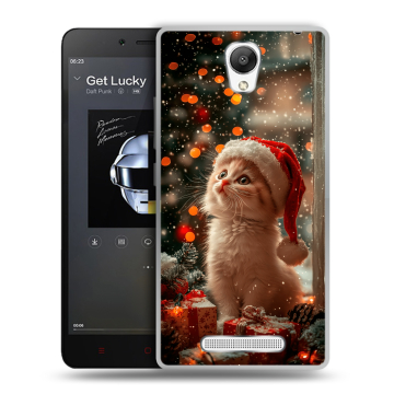 Силиконовый чехол на Xiaomi RedMi Note 2 с принтом Новый год Силиконовый чехол на Xiaomi RedMi Note 2 с принтом Новый год