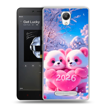 Силиконовый чехол на Xiaomi RedMi Note 2 с принтом Новый год Силиконовый чехол на Xiaomi RedMi Note 2 с принтом Новый год